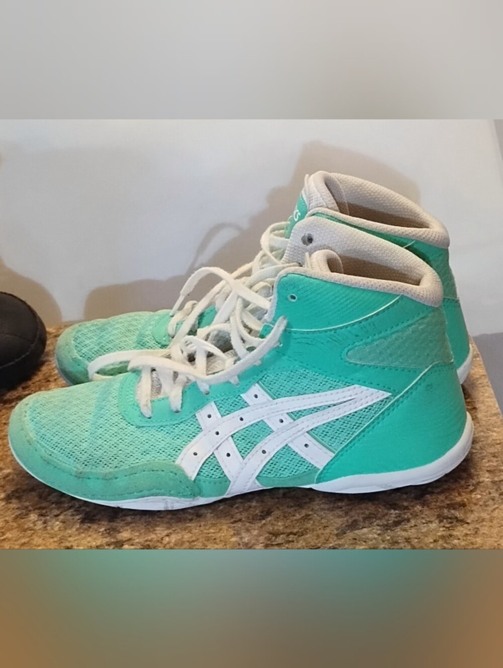 Asics Matflex 7 Youth Wrestling Shoes 1084A011 New Leaf Green White Size 4
